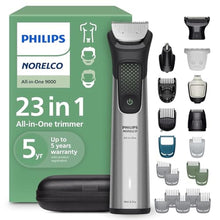 Load image into Gallery viewer, Norelco Philips All-in-One 9000 23-in-1 Trimmer, Face, Hair &amp; Body, Steel_1
