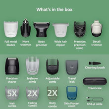 Load image into Gallery viewer, Norelco Philips All-in-One 9000 23-in-1 Trimmer, Face, Hair &amp; Body, Steel_485
