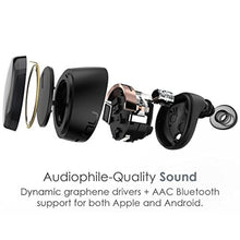 Load image into Gallery viewer, NuForce BEFREE5-BLACK Optoma Be Free5 Truly Wireless Earbuds with 16H Battery Life and Quick Charge Sweat Proof AAC Support Activate Siri and Google Assistant Headphone Black_610
