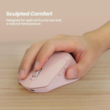 Load image into Gallery viewer, Nulea KM75 Wireless Keyboard and Mouse Combo, Comfortable Natural Typing, Palm Rest, Multi-Device (Bluetooth, 2.4G, Wired), Rechargeable, for Multi-OS, Windows, Mac, Android (Light Pink), LightPink_2659
