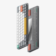 Load image into Gallery viewer, nuphy Air60 V2 Portable Wireless Keyboard 60% Low Profile Mechanical Keyboard Support QMK/VIA Compatible with Windows/mac OS/Linux Supports Bluetooth 5.1/2.4GHz/USB-C Grey-Gateron Wisteria Switch_6358
