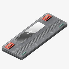 Load image into Gallery viewer, nuphy Air60 V2 Portable Wireless Keyboard 60% Low Profile Mechanical Keyboard Support QMK/VIA Compatible with Windows/mac OS/Linux Supports Bluetooth 5.1/2.4GHz/Wired (USB-C) Grey-Gateron Aloe Switch_6390

