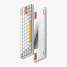 Load image into Gallery viewer, nuphy Air60 V2 Portable Wireless Keyboard 60% Low Profile Mechanical Keyboard Support QMK/VIA Compatible with Windows/mac OS/Linux Supports Bluetooth 5.1/2.4GHz/Wired USB-C White-Gateron Aloe Switch_6351
