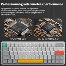 Load image into Gallery viewer, nuphy Air60 V2 Portable Wireless Keyboard 60% Low Profile Mechanical Keyboard Support QMK/VIA Compatible with Windows/mac OS/Linux Supports Bluetooth 5.1/2.4GHz/Wired USB-C White-Gateron Aloe Switch_6353
