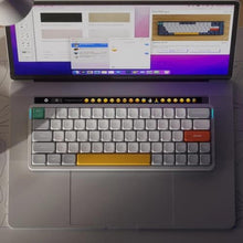 Load image into Gallery viewer, nuphy Air60 V2 Portable Wireless Keyboard 60% Low Profile Mechanical Keyboard Support QMK/VIA Compatible with Windows/mac OS/Linux Supports Bluetooth 5.1/2.4GHz/USB-C White - Gateron Blue Switch_6333

