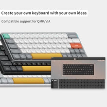 Load image into Gallery viewer, nuphy Air60 V2 Portable Wireless Keyboard 60% Low Profile Mechanical Keyboard Support QMK/VIA Compatible with Windows/mac OS/Linux Supports Bluetooth 5.1/2.4GHz/Wired (USB-C) Grey-Gateron Blue Switch_6352
