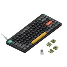 Load image into Gallery viewer, NuPhy Air75 V2 Portable 75% Low Profile Keyboard,84 keys RGB Backlight Wireless Mechanical Keyboard,Supports Bluetooth/2.4G/USB-C,Compatible with Windows/Mac OS/Linux Systems-Black Gateron Moss Switch_1
