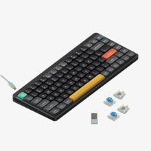 Load image into Gallery viewer, nuphy Air75 V2 Portable 75% Mechanical Keyboard,Wireless Keyboard,Supports Bluetooth/2.4G/USB-C RGB Bluetooth Keyboards,Compatible with Windows/Mac OS/Linux Systems-Gateron Blue Switch, Black_1
