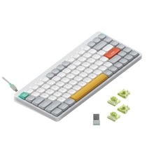 Load image into Gallery viewer, nuphy Air75 V2 Portable 75% Mechanical Keyboard,Wireless Keyboard,Supports Bluetooth/2.4G/USB-C RGB Bluetooth Keyboards,Compatible with Windows/Mac OS/Linux Systems White-Gateron Aloe Switch_1
