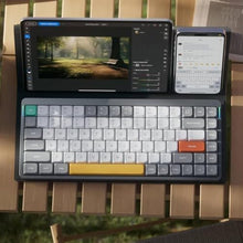 Load image into Gallery viewer, nuphy Air75 V2 Portable 75% Mechanical Keyboard,Wireless Keyboard,Supports Bluetooth/2.4G/USB-C RGB Gaming Keyboards,Compatible with Windows/Mac OS/Linux Systems Grey-Gateron Aloe Switch_6442
