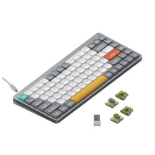 Load image into Gallery viewer, nuphy Air75 V2 Portable 75% Mechanical Keyboard,Wireless Keyboard,Supports Bluetooth/2.4G/USB-C RGB Gaming Keyboards,Compatible with Windows/Mac OS/Linux Systems Grey-Gateron Moss Switch_1
