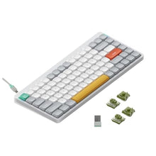 Load image into Gallery viewer, nuphy Air75 V2 Portable 75% Mechanical Keyboard,Wireless Keyboard,Supports Bluetooth/2.4G/USB-C RGB Gaming Keyboards,Compatible with Windows/Mac OS/Linux Systems White-Gateron Moss Switch_1
