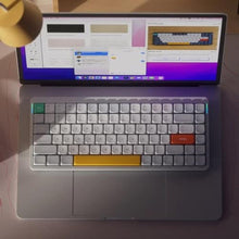 Load image into Gallery viewer, nuphy Air75 V2 Portable 75% Mechanical Keyboard,Wireless Keyboard,Supports Bluetooth/2.4G/USB-C RGB Gaming Keyboards,Compatible with Windows/Mac OS/Linux Systems White-Gateron Moss Switch_6457

