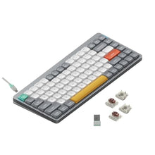 Load image into Gallery viewer, nuphy Air75 V2 Portable 75% Mechanical Keyboard,Wireless Keyboard,Supports Bluetooth/2.4G/USB-C RGB Gaming Keyboards,Compatible with Windows/Mac OS/Linux Systems Grey-Gateron Brown Switch_1
