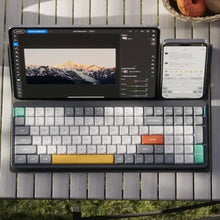 Load image into Gallery viewer, nuphy Air96 V2 Wireless Mechanical Keyboard,100 Keys RGB Backlit Keyboard,Supports Bluetooth 5.1,2.4G and Wired Connection,for PC/Laptop/Windows/Mac -Grey Gateron Aloe Switch_6319
