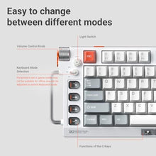 Load image into Gallery viewer, nuphy Field75 HE V2 75% Layout 83 Keys Gaming Keyboard with knobs, White_37
