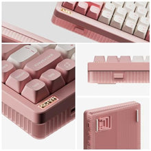 Load image into Gallery viewer, nuphy Halo75 V2 Mechancial Gaming Kyeboard,75% Wireless Hot Swappable Bluetooth Keyboard,83 Kyes RGB Backlit Keyboard,Support Bluetooth/2.4GHz/USB-C (Pink, Lemon (55gf))_5956
