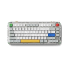 Load image into Gallery viewer, nuphy Kick75 Wireless Low Profile Mechanical Keyboard with Volume Knob,75% Hot Swappable Custom Keyboard,80 Keys RGB Backlit with PBT Keycaps,BT/2.4G/USB-C (Silver Nano Switch), GraySilver_1
