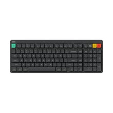 Load image into Gallery viewer, nuphy Node100 Wireless Mechanical Keyboard, Hot Swappable Custom Low Profile Keyboard, 103 Keys Computer Gaming Keyboards, Supports Touch Gestures, PBT Keycaps, RGB Backlit, Bluetooth/2.4GHz/USB-C, Gray_1
