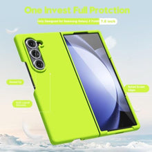 Load image into Gallery viewer, oakxco for Samsung Galaxy Z Fold 6 Phone Case Liquid Silicone, Neon Bright Solid Color, Thin Slim Soft Rubber Gel Matte TPU Plain Simple Cover for Women Girl Cute, Neon Green Lime, NeonYellow_1329
