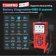Load image into Gallery viewer, OBD2 Scanner Car Diagnostic Tool, Code Reader for All OBD II Cars &amp; Trucks, Automotive Scanner, Check Engine Light, Scan Tool elm327reader (T300 Pro,Red)_541
