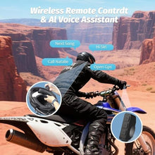 Load image into Gallery viewer, OBEST Motorcycle Bluetooth Headset with Charging Case, Helmet Bluetooth Speaker with Microphones &amp; LED Display, 1900mAh Battery with 50Hours Work Time Wireless Headsets for Skiing and Riding, Black_10353
