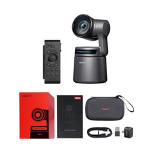 Load image into Gallery viewer, OBSBOT Tail Air &amp; Smart Remote Combo, Streaming Camera with AI Tracking PTZ, Intelligent APP, Gesture Control, HDMI/USB-C/Wireless Webcam, Video Cameras for Filming, Worship, Content Creator, etc., black_1
