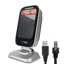 Load image into Gallery viewer, OBZ Hands-Free 1D 2D Barcode Scanner Desktop Omnidirectional QR Reader, UpgradeDDDesktopBarcodeScannerRK_1

