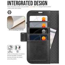 Load image into Gallery viewer, OCASE Compatible with iPhone 16 Pro Max Wallet Case, PU Leather Flip Folio Case with Card Holders RFID Blocking Kickstand [Shockproof TPU Inner Shell] Phone Cover 6.9 Inch 2024, Retro Graphite, RetroGraphite_2441
