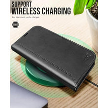 Load image into Gallery viewer, OCASE Compatible with iPhone 16 Pro Max Wallet Case, PU Leather Flip Folio Case with Card Holders RFID Blocking Kickstand [Shockproof TPU Inner Shell] Phone Cover 6.9 Inch 2024, Retro Graphite_2041

