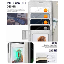 Load image into Gallery viewer, OCASE Compatible with Samsung Galaxy Z Fold7 Wallet Case, PU Leather Flip Folio Phone Cover with Card Slots, RFID Blocking, Kickstand &amp; Wrist Strap for Z Fold 7 2025, Silvery_4415
