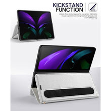 Load image into Gallery viewer, OCASE Compatible with Samsung Galaxy Z Fold7 Wallet Case, PU Leather Flip Folio Phone Cover with Card Slots, RFID Blocking, Kickstand &amp; Wrist Strap for Z Fold 7 2025, Silvery_4416
