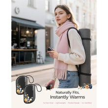 Load image into Gallery viewer, OCOOPA Hand Warmers Rechargeable 2 Pack, Ultra Slim Electric Hand Warmers, Portable Pocket Heater, Comb-Inspired, Fits in Gloves,UL Certified, Winter Essentials,UT5 Sway, MeadowWhisperOcoopaxCollabEdition_544
