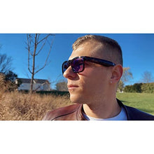 Load image into Gallery viewer, OhO Smart Glasses,Polarized Sunglasses with Bluetooth Speaker,Athletic/Outdoor UV Protection and Voice Control,Unisex(Grey Lens), BrownFrameblackLens_8609

