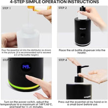 Load image into Gallery viewer, Oil Warmer for Massage, Body Lotion Heater with Two Oil Bottle Dispenser_1296
