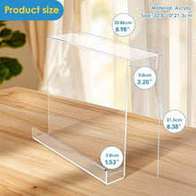 Load image into Gallery viewer, OKYMOTOR Treadmill Tablet Holder, Exercise Bike Reading Stand, Acrylic Reading Rack for Treadmill, Tablet Rack Universal Holder, for Tablet, Magazines, Books, Phones, Clear_3348

