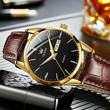 Load image into Gallery viewer, OLEVS Men Wrist Watches, brownblack_7156
