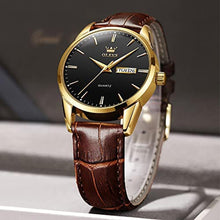 Load image into Gallery viewer, OLEVS Men Wrist Watches, brownblack_7157
