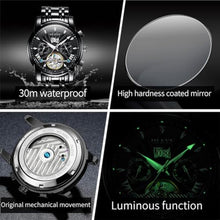 Load image into Gallery viewer, OLEVS Self Winding Watches for Men Automatic Mechanical Tourbillon Stainless Steel Waterproof Luminous Luxury Dress Wrist Watches_118

