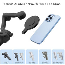Load image into Gallery viewer, OM Magnetic Phone Mount for DJI Osmo Mobile 8P/8/7P/OM 7/OM 6/SE/OM 5/OM 4 SE/OM 4 Magsafe Quick-Release Adapter Magnet Clamp Clip, Mounting for Video Photo Shooting Phone DJI Gimbal Accessories_13

