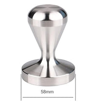 Load image into Gallery viewer, omgogo Espresso Tamper 58mm Coffee Tamper 100% Stainless Steel Espresso Hand Tamper Tool, Silver_7071
