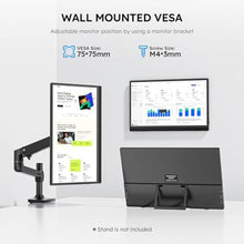 Load image into Gallery viewer, Omiodo Portable Monitor for Laptop FHD 15.6" 1080P Ultra-Slim USB-C&amp;HDMI, Black_2029
