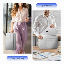 Load image into Gallery viewer, Omnpak Laptop Sleeve Case for Surface Pro 11/10/9/8/7,Side Handle Strap, Gray_8564
