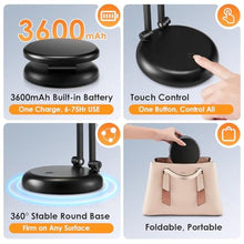 Load image into Gallery viewer, One Fire Cordless Lamp, 3600mAh Battery Operated Lamp, Rechargeable Lamp, Black_2525
