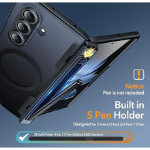 Load image into Gallery viewer, Oneagle Magnetic for Samsung Galaxy Z Fold 7 Case Built in Screen Protector Translucent [Fit for MagSafe] [S Pen Holder Slot] [Hinge Protection] MIL-Grade Shockproof Matte Case for Galaxy Z Fold 7, ZFoldMistyBlack_3743
