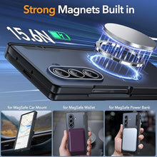 Load image into Gallery viewer, Oneagle Magnetic for Samsung Galaxy Z Fold 7 Case Built in Screen Protector Translucent [Fit for MagSafe] [S Pen Holder Slot] [Hinge Protection] MIL-Grade Shockproof Matte Case for Galaxy Z Fold 7, ZFoldMistyBlack_3744
