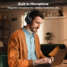 Load image into Gallery viewer, OneOdio A70 Bluetooth Over Ear Headphones, Wireless Headphones with 72H Playtime, Hi-Res, Built-in Mic, 3.5mm/6.35mm Wired Audio Jack for Studio Monitor &amp; Mixing DJ Guitar AMP, Computer PC Gaming, Black_7179
