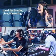 Load image into Gallery viewer, OneOdio A71 Hi-Res Studio Recording Headphones - Wired Over Ear Headphones with SharePort, Monitoring Mixing Foldable Headset with Stereo Sound, 3.5/6.35MM Jack for PC Computer DJ Guitar-Black_8570
