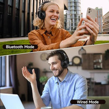 Load image into Gallery viewer, OneOdio Bluetooth Over Ear Headphones, 110 Hrs Wireless/Wired Stereo Sound Foldable Headsets with Deep Bass 50mm Neodymium Drivers for PC/Computer/Podcast- Studio Wireless Pro C, Black_1241
