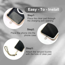 Load image into Gallery viewer, OOK Magnetic Phone Case for iPhone 16 Pro Max [Compatible with MagSafe] Soft TPU Heart Phone Cover with Screen Protector Shockproof Protection Slim Case with Strap Lanyard for Women - Black_135
